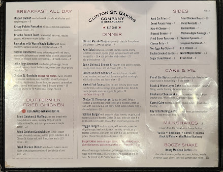 Menu Clinton St. Baking Company - 5
