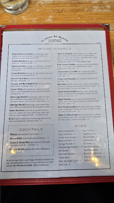 Menu Clinton St. Baking Company - 6