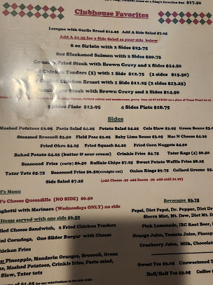 Menu Clubhouse Restaurant Bar & Grill - 5
