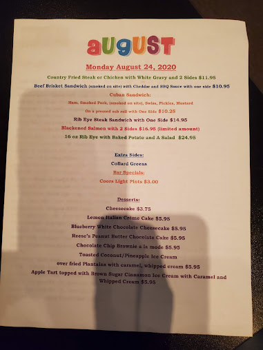 Menu Clubhouse Restaurant Bar & Grill - 7