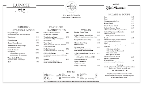 Menu Coccetti's A Restaurant & Bakery - 3