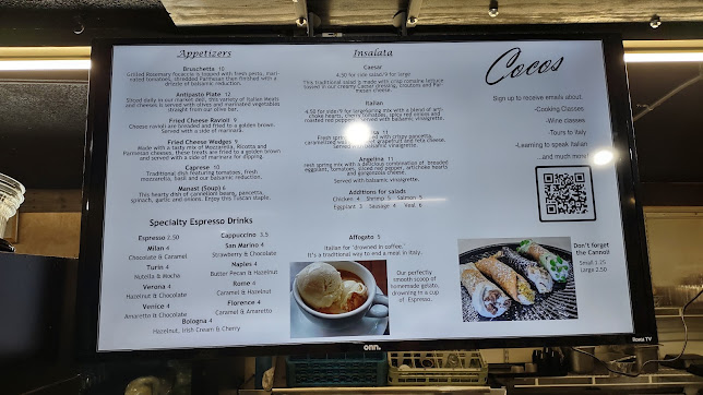 Menu Cocos Italian Market Restaurant Catering - 2