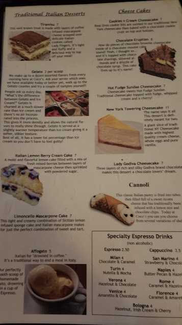 Menu Cocos Italian Market Restaurant Catering - 8