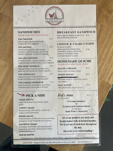 Menu Cocotte - 1