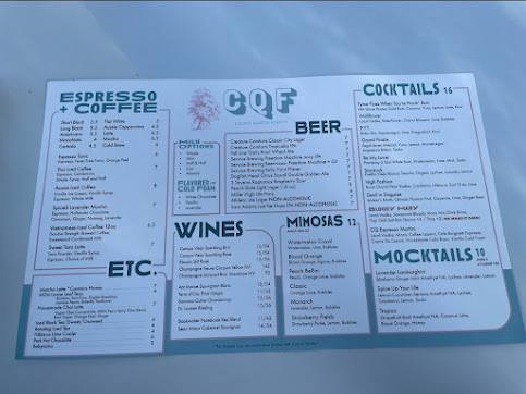 Menu Collins Quarter At Forsyth - 2