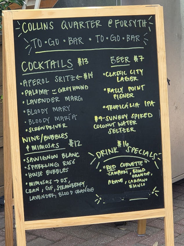 Menu Collins Quarter At Forsyth - 4