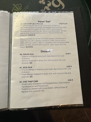 Menu Comcha - Veganes Vietnamesisches Restaurant - 4