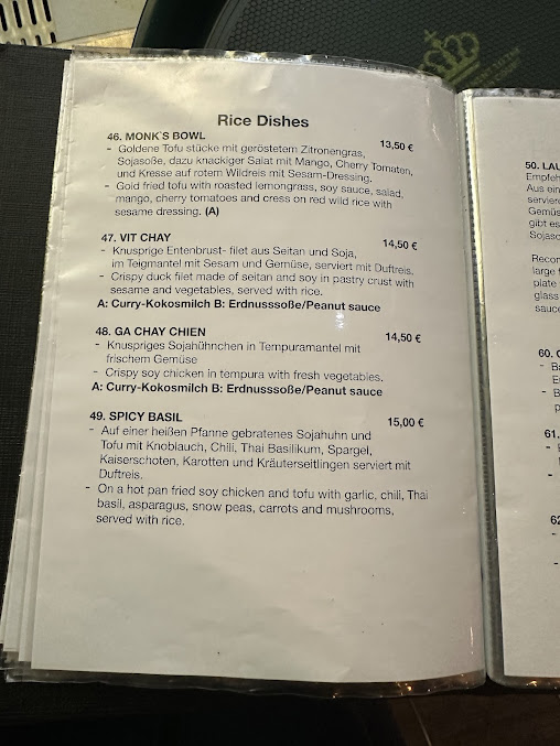 Menu Comcha - Veganes Vietnamesisches Restaurant - 8
