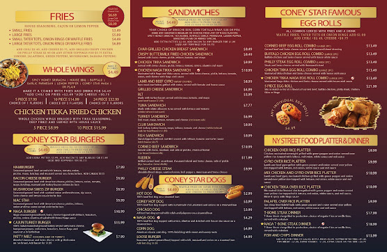 Menu Coney Star Halal Kitchen - 0