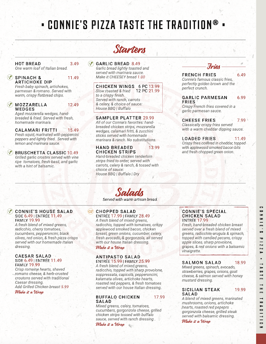 Menu Connie's Pizza - 2