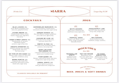 Menu Coogee Bay Hotel - 0