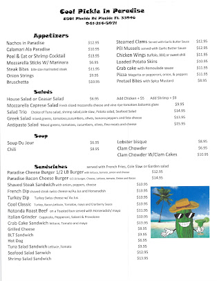 Menu Cool Pickle In Paradise - 3