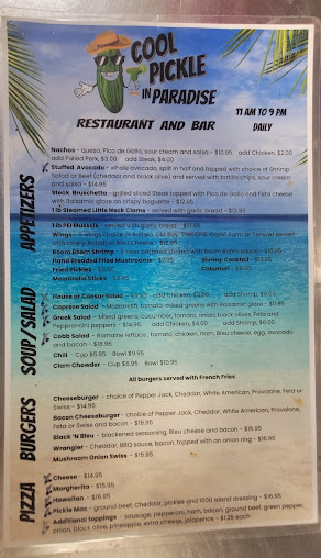 Menu Cool Pickle In Paradise - 7