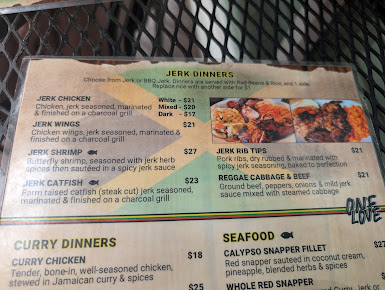Menu Cool Runnings Restaurant Bar - 1
