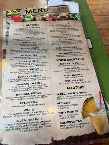 Menu Cool Runnings Restaurant Bar - 3