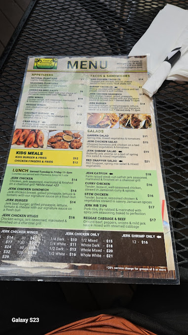 Menu Cool Runnings Restaurant Bar - 7