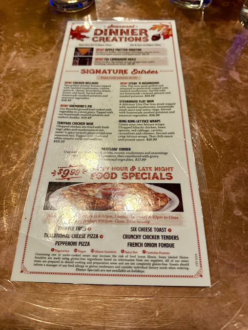 Menu Coppertop Tavern North Syracuse - 8