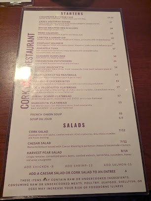 Menu Cork Bar & Restaurant - 3