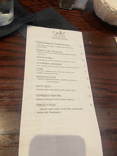 Menu Cork Bar & Restaurant - 9