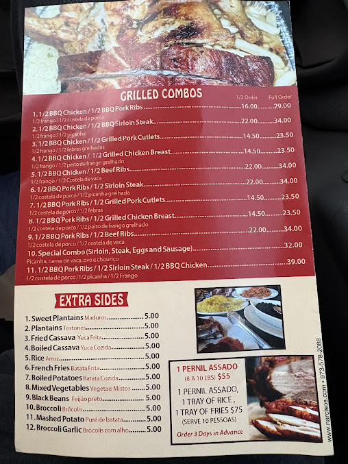 Menu Costa's B.b.q & Grill Restaurant - 1