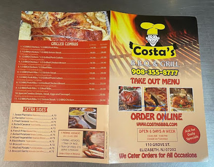 Menu Costa's B.b.q & Grill Restaurant - 2