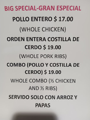 Menu Costa's B.b.q & Grill Restaurant - 7
