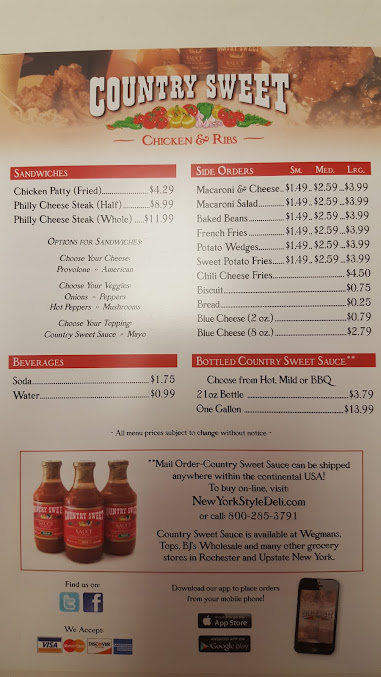Menu Country Sweet Chicken & Ribs - 2