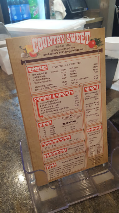 Menu Country Sweet Chicken & Ribs - 6
