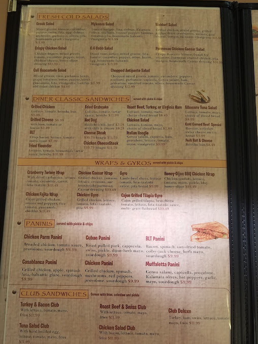 Menu Court House Diner Family Restaurant - 2