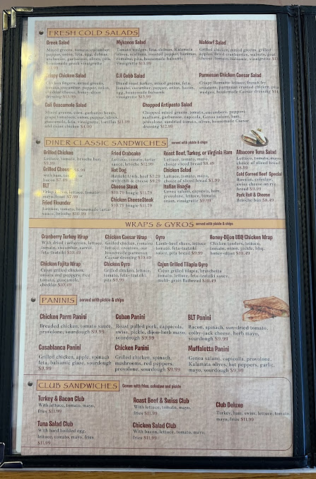 Menu Court House Diner Family Restaurant - 5