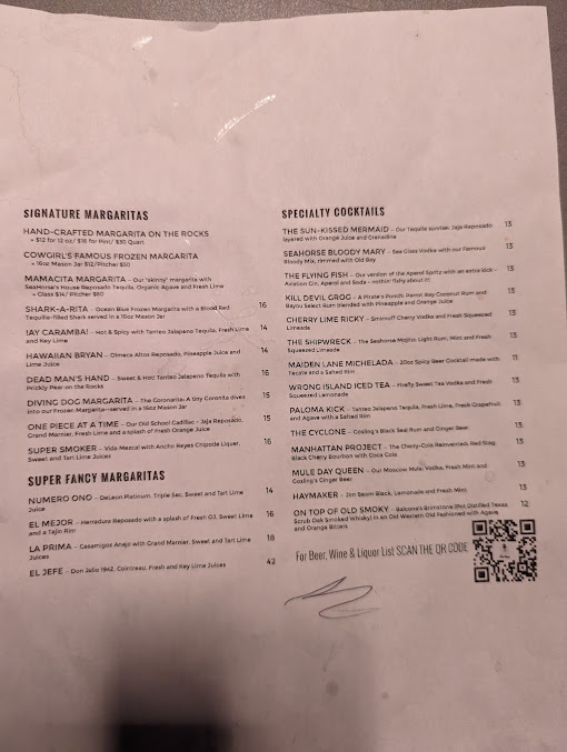 Menu Cowgirl Seahorse - 7