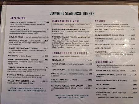 Menu Cowgirl Seahorse - 9
