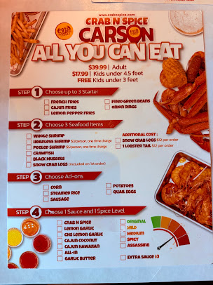 Menu Crab N Spice Carson - 1