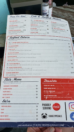 Menu Crabby Bills In St Pete Beach - 8