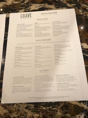 Menu Crave American Kitchen Sushi Bar The Galleria Edina - 2