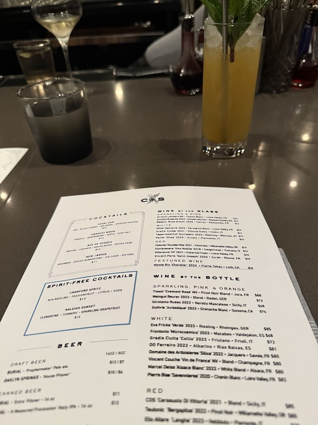 Menu Crawford And Son - 0