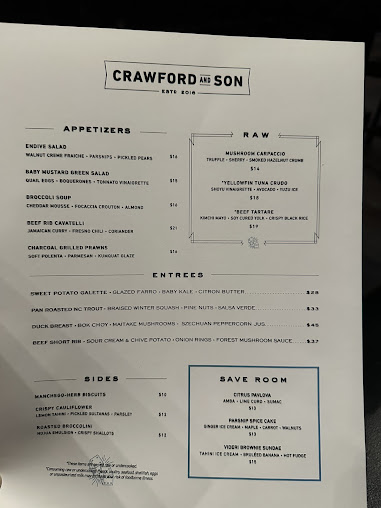 Menu Crawford And Son - 3