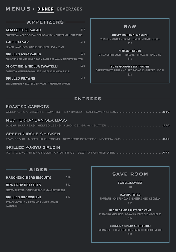 Menu Crawford And Son - 4