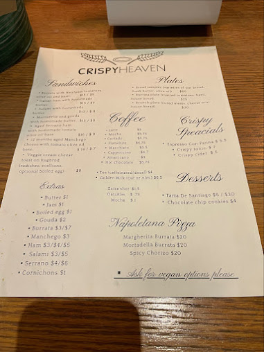 Menu Crispy Heaven Bakery And Restaurant - 4