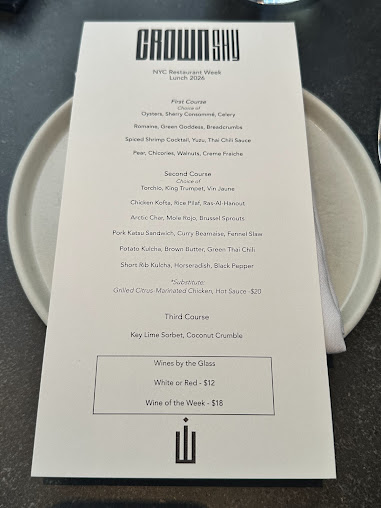 Menu Crown Shy - 4