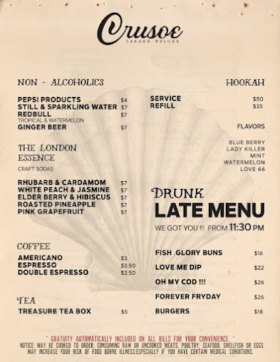 Menu Crusoe Cabana Deluxe Wynwood - 5