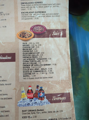 Menu Cuatro Caminos Mexican Restaurant - 5
