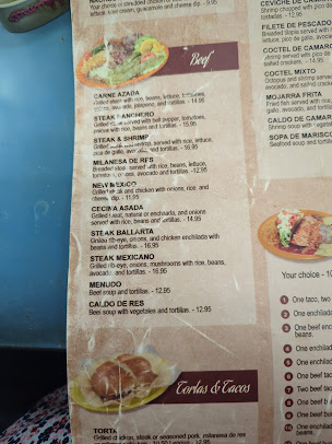 Menu Cuatro Caminos Mexican Restaurant - 6
