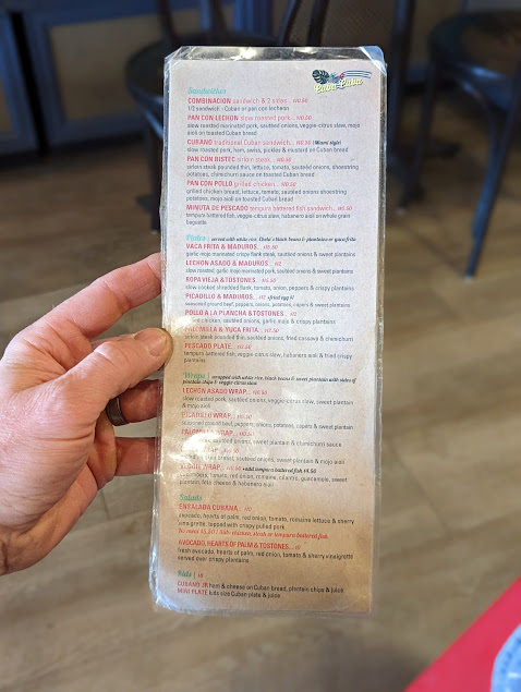 Menu Cuba Cuba Highlands Ranch - 6