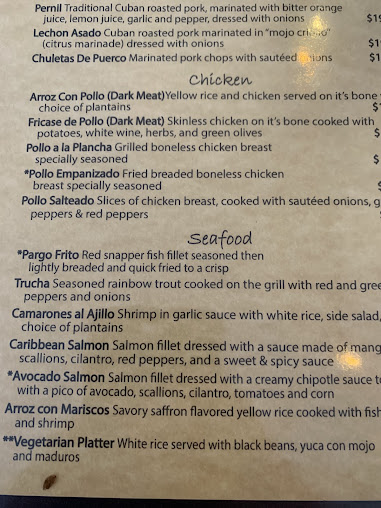 Menu Cuba De Ayer Restaurant - 5