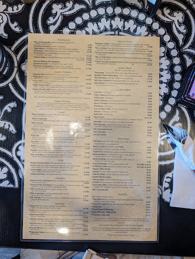 Menu Cuba De Ayer Restaurant - 8