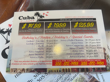 Menu Cuba Lives Restaurant - 6