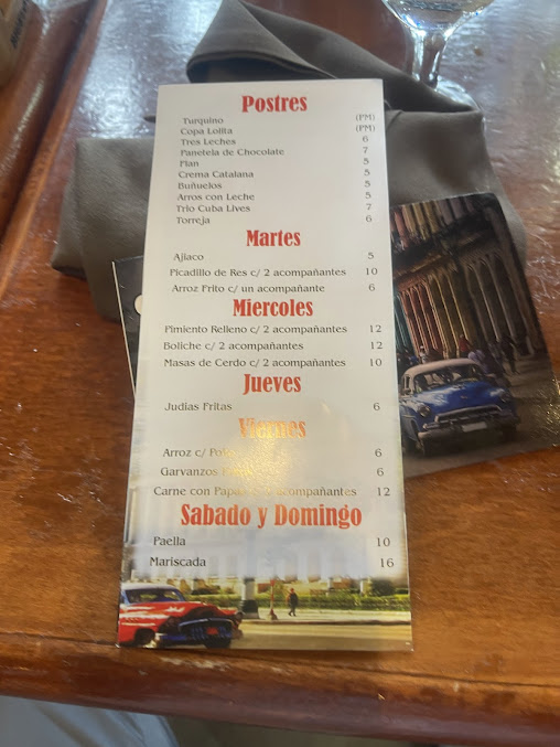 Menu Cuba Lives Restaurant - 7