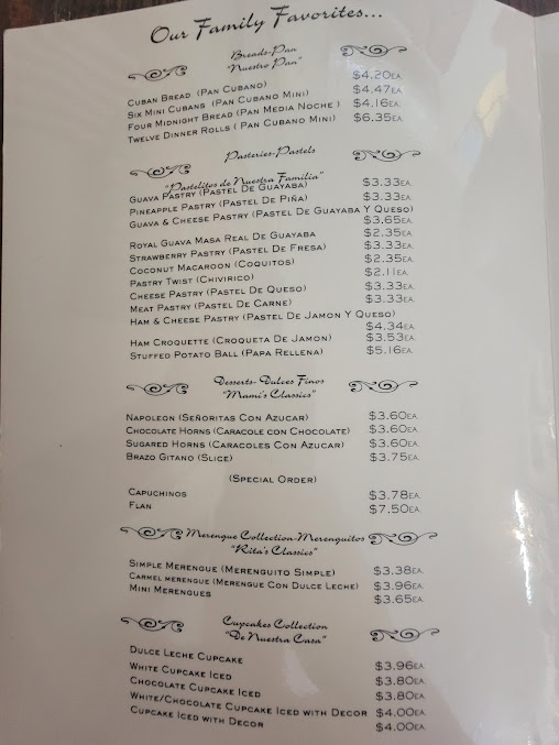 Menu Cuban Dulceria International Bakery - 5