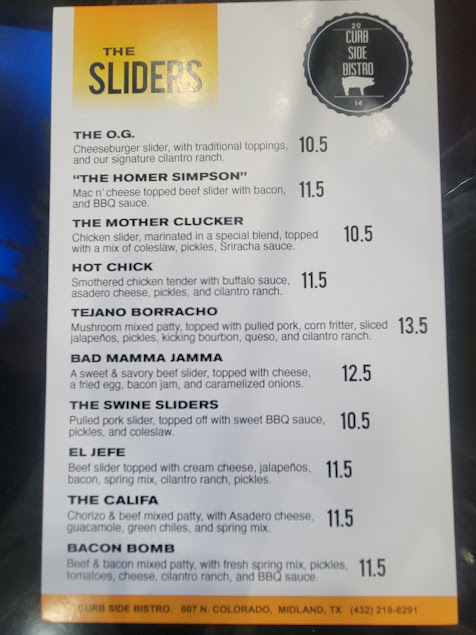 Menu Curb Side Bistro Ii - 1